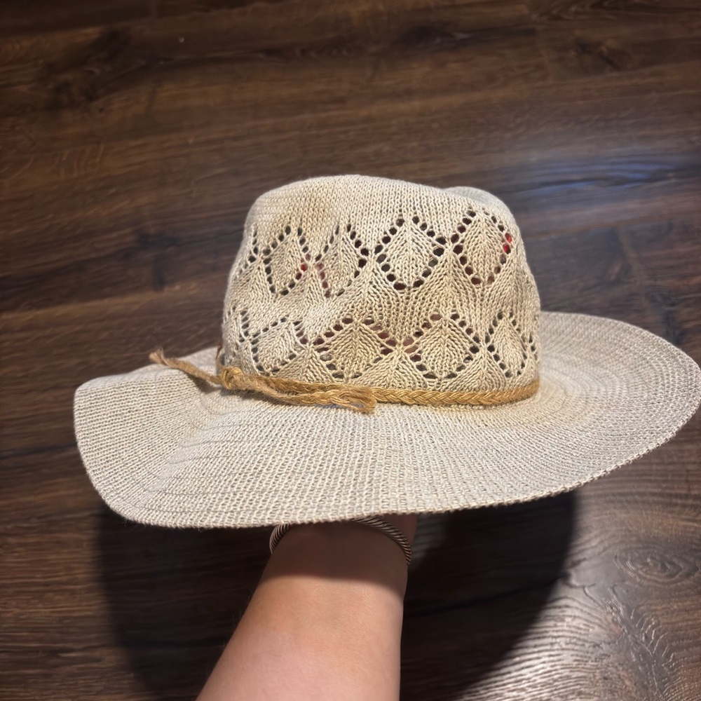 Free People Havana Style Tan Fedora floppy Hat - Picture 4 of 9